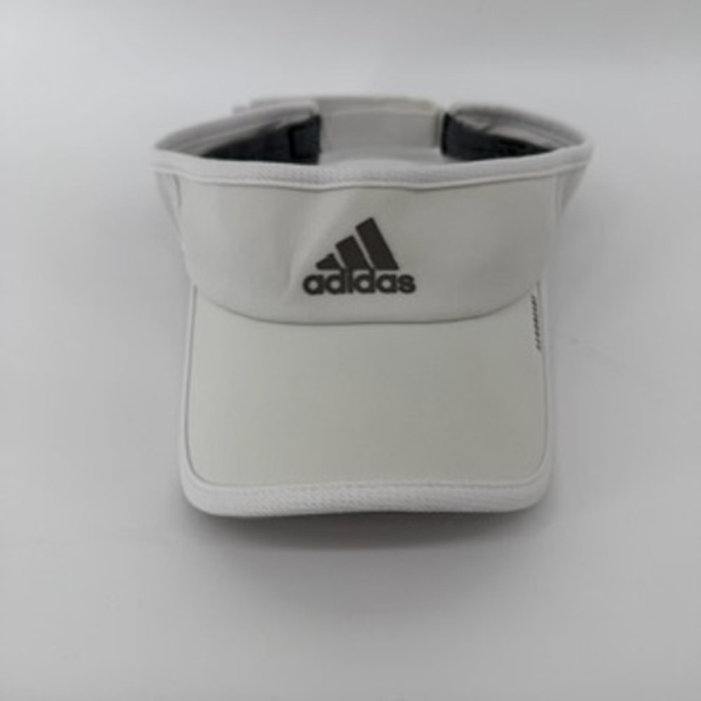 Adidas Aeroready White Athletic Visor Adjustable Golf Tennis Hat One Size